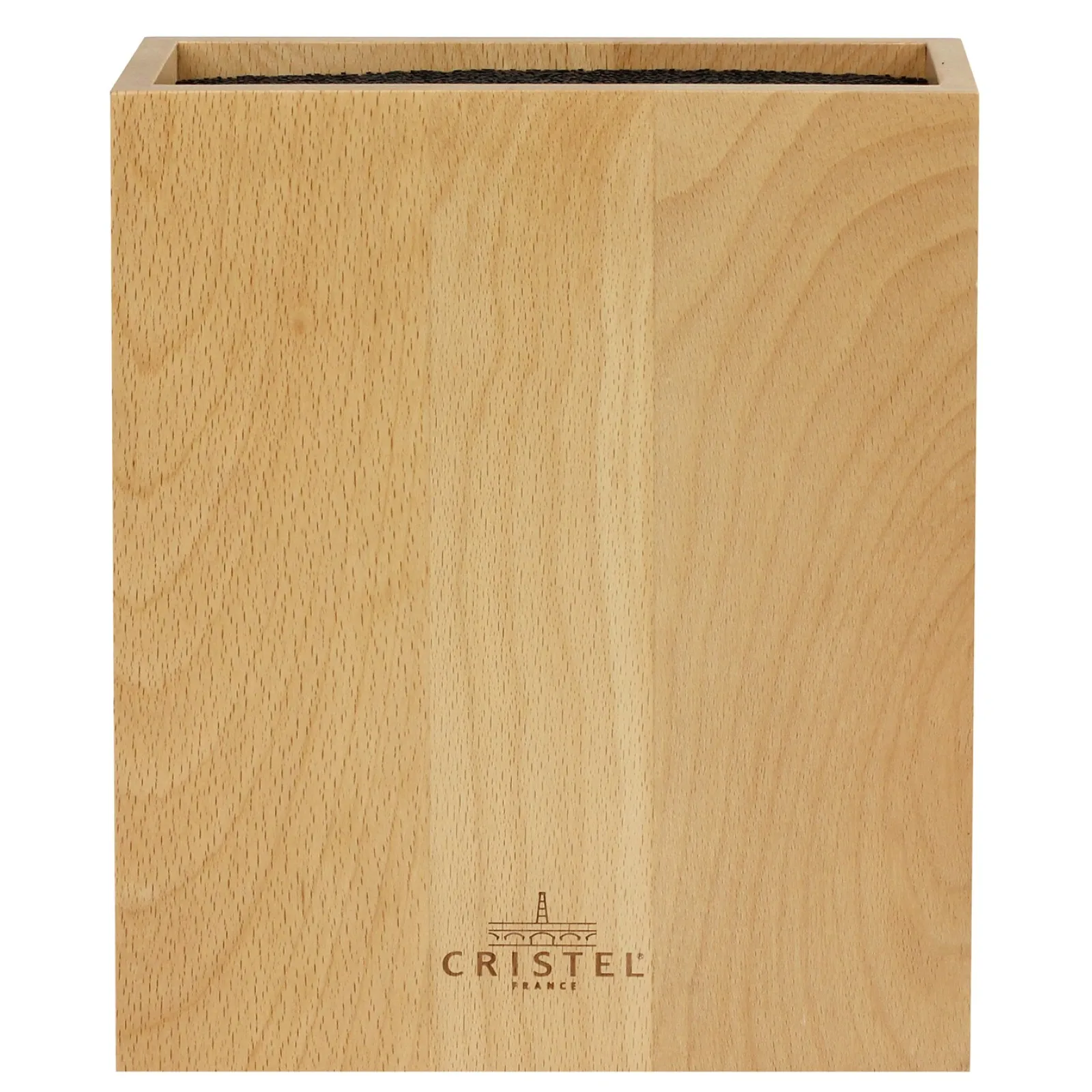 CRISTEL Bloc à couteaux rectangulaire en bois de hêtre