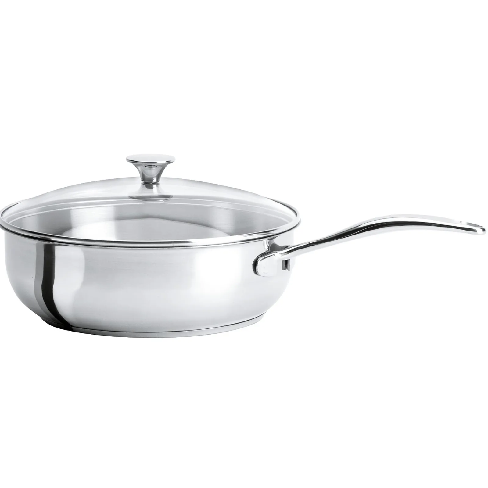 CRISTEL Sauteuse inox poignée fixe avec couvercle