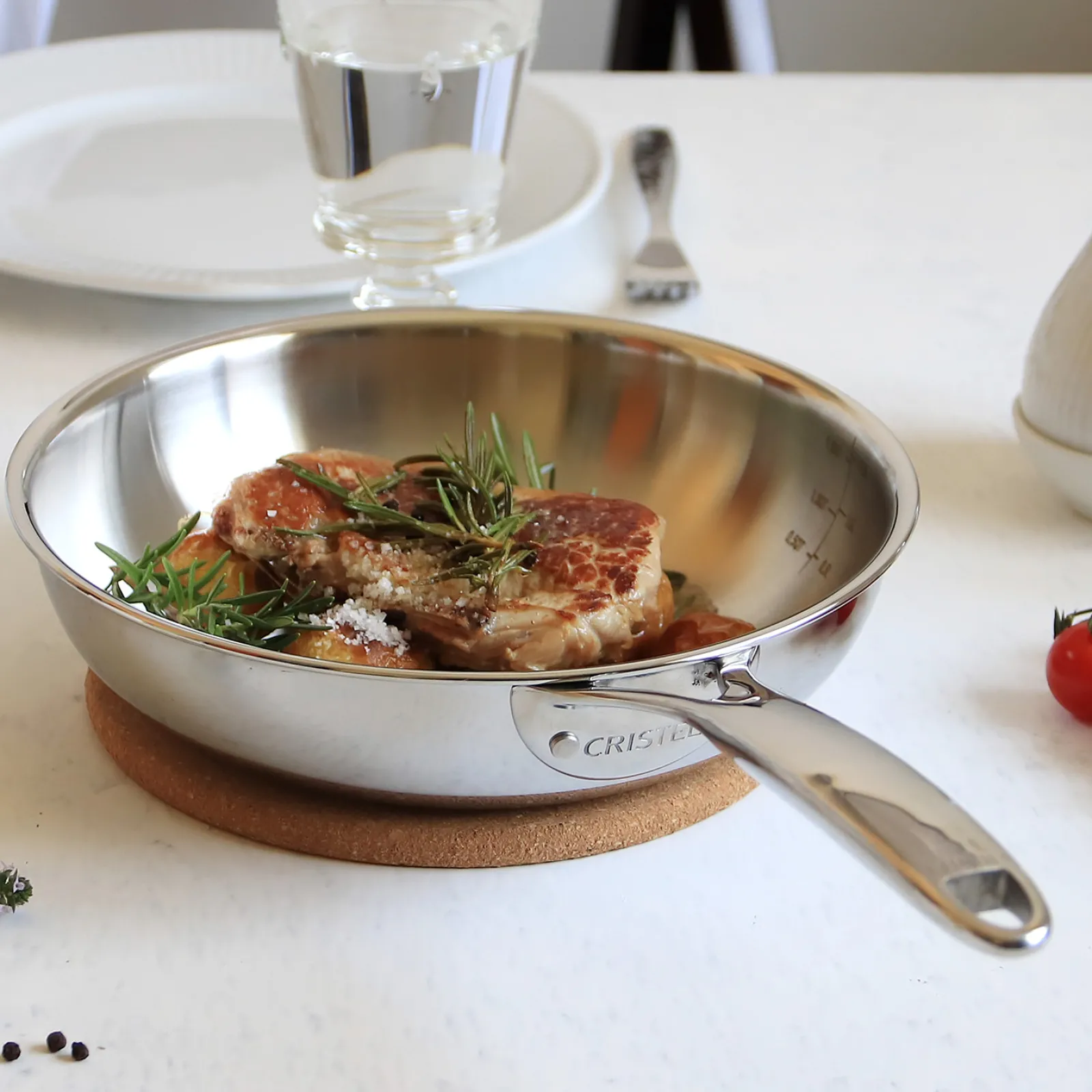 CRISTEL Wok inox